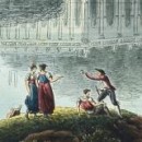 Vue générale de l'Isola bella, dans le Lac Majeur, c. 1802